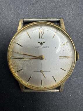 Vintage Wittnauer Wristwatch 10k RGP Bezel Swiss Made Manual Wind 30mm
